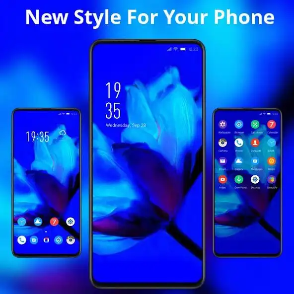 Play Blue bright flower tulip theme as an online game Blue bright flower tulip theme with UptoPlay