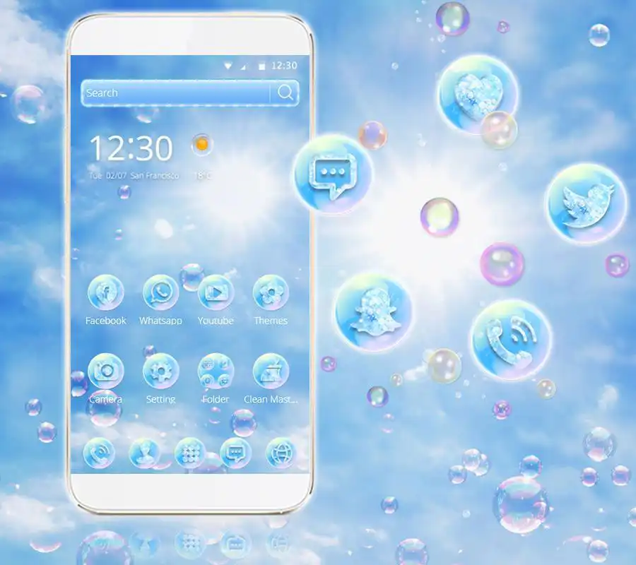 Play Blue Bubble Dream Sky Theme