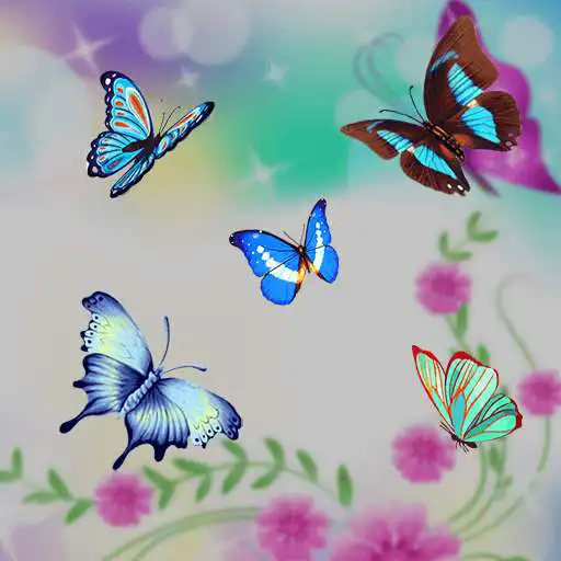 Free play online Blue butterfly flower theme APK Free play online Blue butterfly flower theme APK