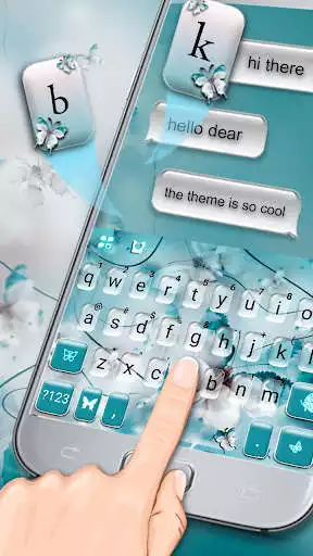 Play Blue Butterfly Keyboard Theme as an online game Blue Butterfly Keyboard Theme with UptoPlay