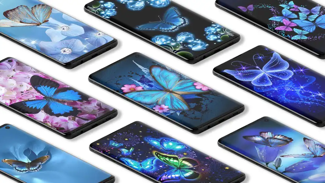 Play Blue Butterfly Wallpaper  and enjoy Blue Butterfly Wallpaper with UptoPlay