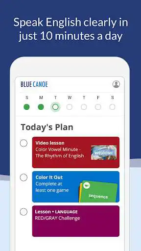 Play Blue Canoe: Learn to Speak English Clearly as an online game Blue Canoe: Learn to Speak English Clearly with UptoPlay