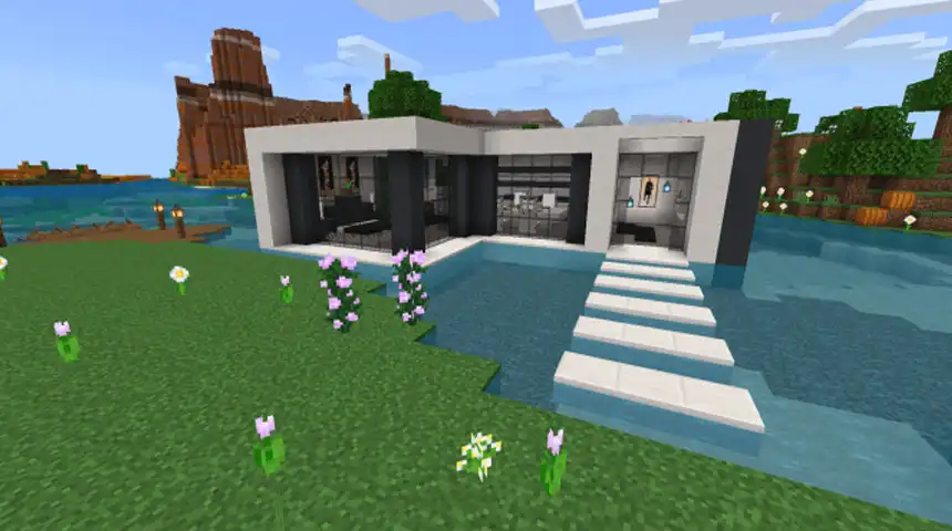Play Bluecraft mini world as an online game Bluecraft mini world with UptoPlay