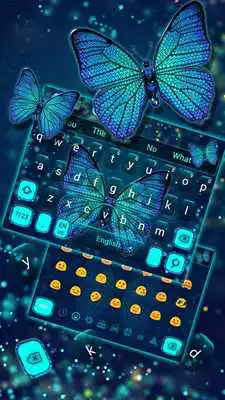 Play Blue Diamond Butterfly Keyboard Theme