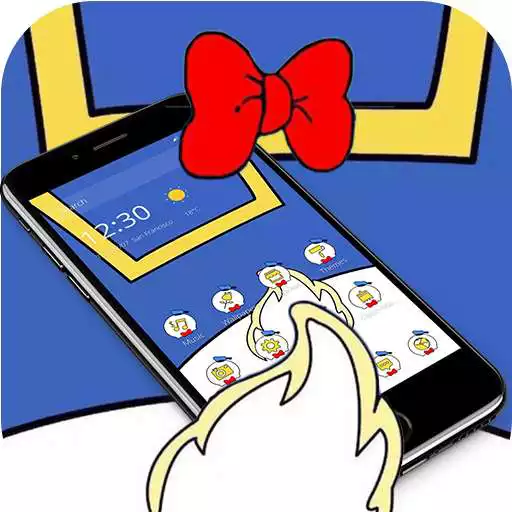 Run free android online Blue Donald Tail Cartoon Theme APK