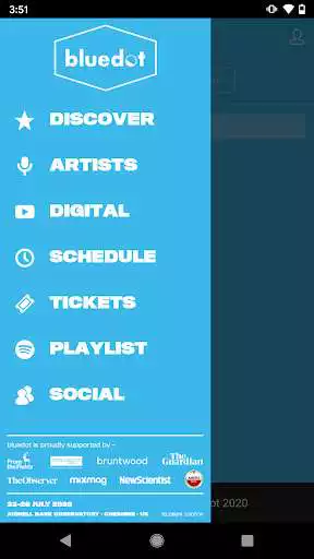 Play Bluedot Festival as an online game Bluedot Festival with UptoPlay