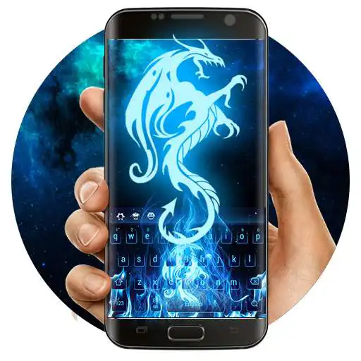 Free play online Blue Dragon Fire Keyboard  APK