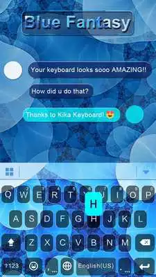 Play Blue Fantasy iKeyboard Theme