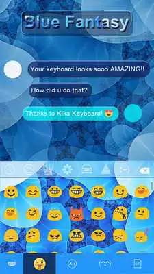 Play Blue Fantasy iKeyboard Theme