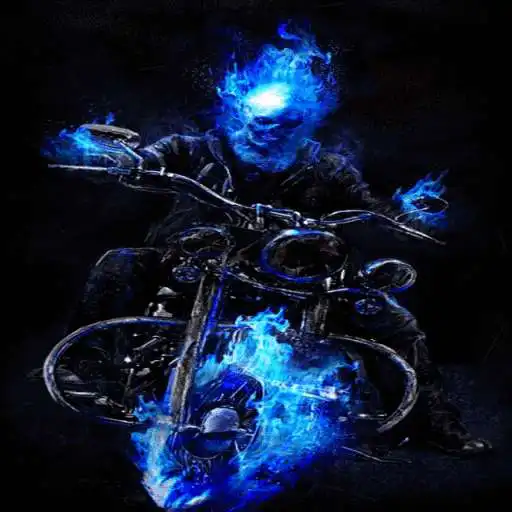 Free play online Blue Fire Bike LWP APK