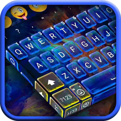 Free play online Blue Fire Key Keyboard  APK