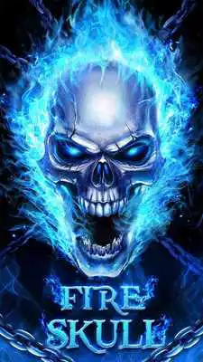 Play Blue Fire Skull Bone Live Wallpaper Play Blue Fire Skull Bone Live Wallpaper