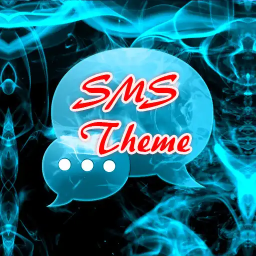 Play Blue Fire Theme GO SMS APK