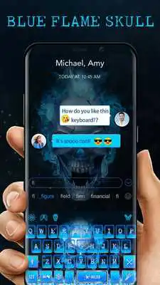 Play Blue Flame Keyboard Theme