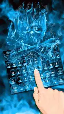 Play Blue Flame Skeleton Keyboard Theme Play Blue Flame Skeleton Keyboard Theme