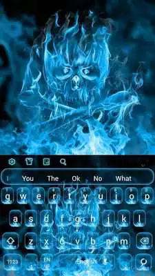 Play Blue Flame Skeleton Keyboard Theme Play Blue Flame Skeleton Keyboard Theme