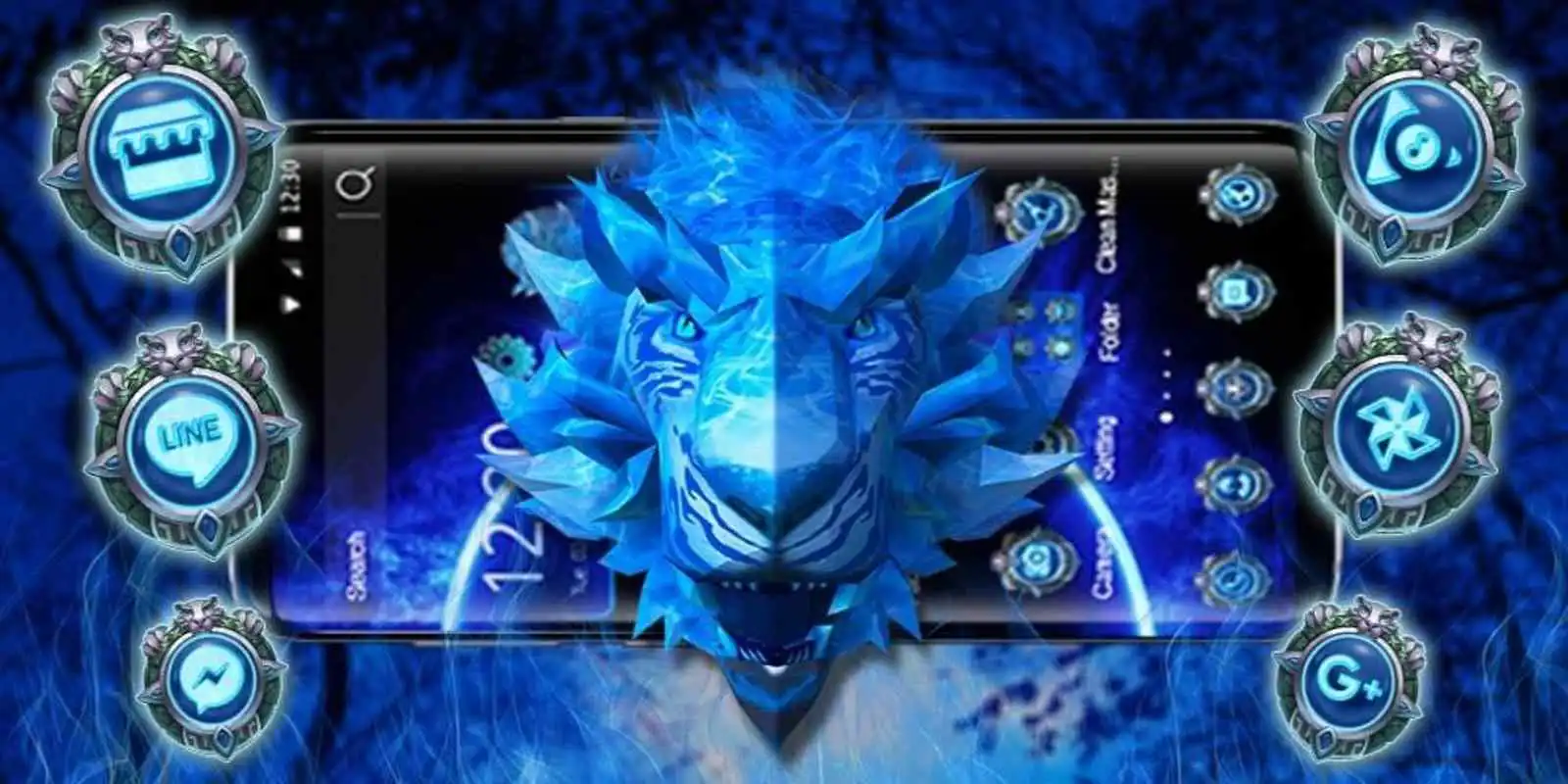 Play blue flame tiger