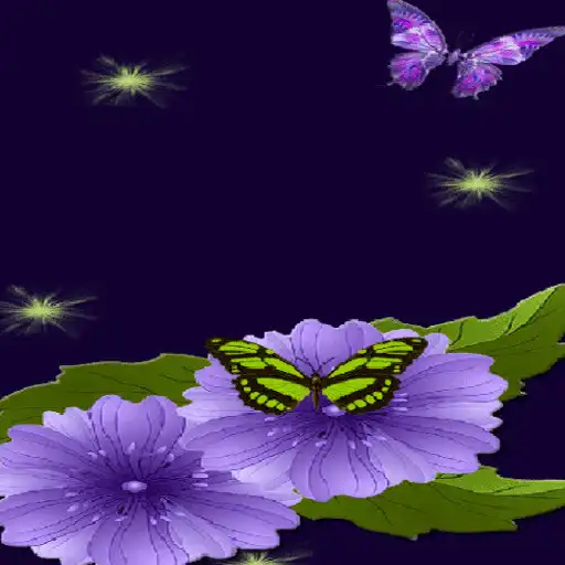 Play Blue Flower Butterflies LWP APK