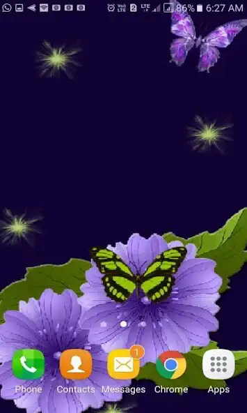 Play Blue Flower Butterflies LWP as an online game Blue Flower Butterflies LWP with UptoPlay