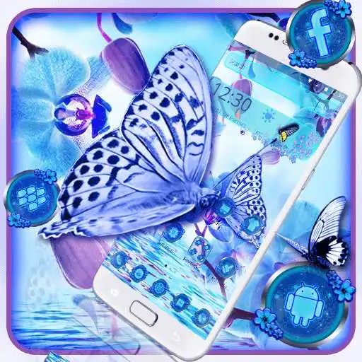 Free play online Blue Flower Butterfly Theme APK Free play online Blue Flower Butterfly Theme APK