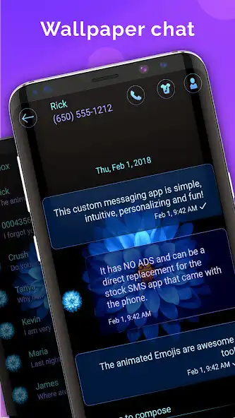Play Blue  flower messenger theme as an online game Blue  flower messenger theme with UptoPlay