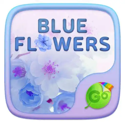 Free play online Blue Flowers GO Keyboard Theme  APK