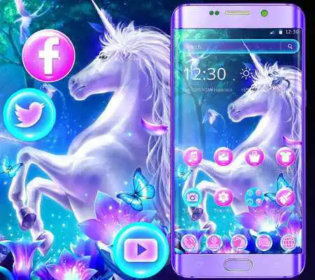 Play Blue Forest Unicorn Galaxy Theme