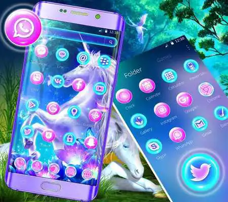 Play Blue Forest Unicorn Galaxy Theme