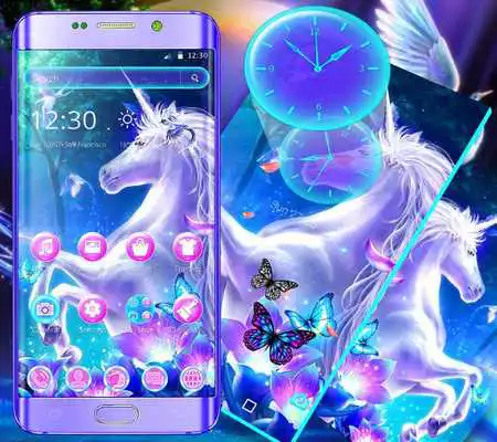 Play Blue Forest Unicorn Galaxy Theme