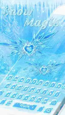 Play Blue Frost Snowflake keyboard Theme Play Blue Frost Snowflake keyboard Theme
