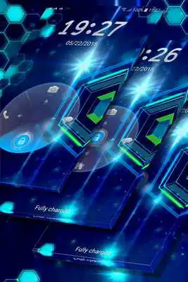 Play Blue Futuristic Locker Theme