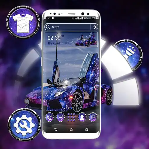 Play Blue Glitter Car Launcher Theme APK Play Blue Glitter Car Launcher Theme APK