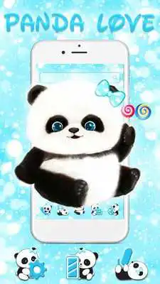 Play Blue Glitter Lovely Panda Theme Play Blue Glitter Lovely Panda Theme
