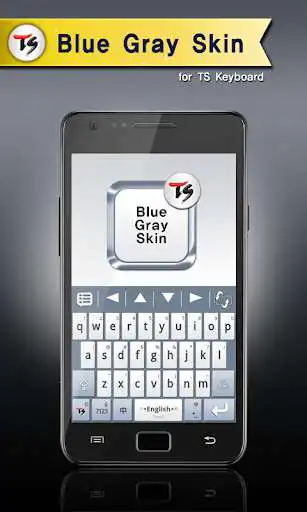Play Blue Gray Skin for TS Keyboard  and enjoy Blue Gray Skin for TS Keyboard with UptoPlay