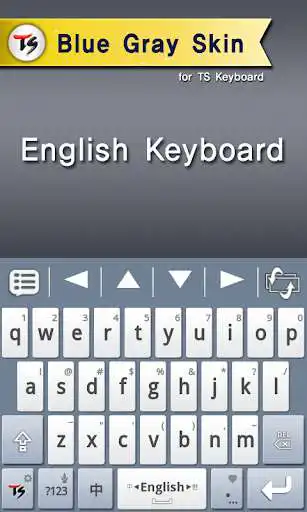 Play Blue Gray Skin for TS Keyboard as an online game Blue Gray Skin for TS Keyboard with UptoPlay