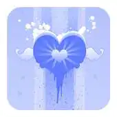 Free play online Blue Heart Theme APK