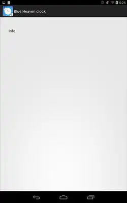 Play Blue Heaven Clock Widget