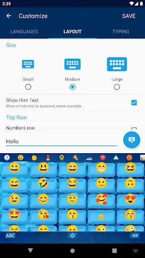Play Blue HQ Keyboard Themes as an online game Blue HQ Keyboard Themes with UptoPlay