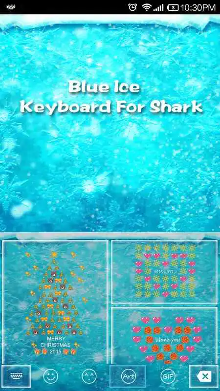 Play Blue Ice -Love Gif Keyboard