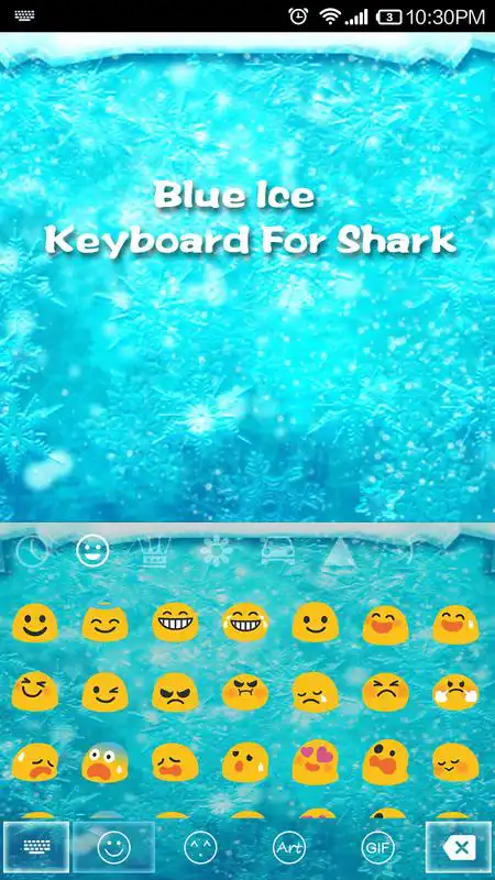Play Blue Ice -Love Gif Keyboard