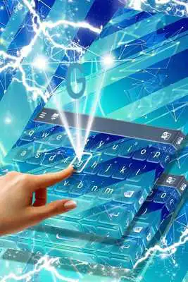 Play Blue Keyboard Theme Free