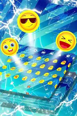 Play Blue Keyboard Theme Free