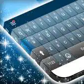 Free play online Blue Keyboard Theme with Emoji APK