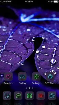 Play Blue Leaf Water Drop Theme HD Play Blue Leaf Water Drop Theme HD