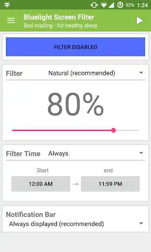 Play Bluelight Screen Filter Play Bluelight Screen Filter