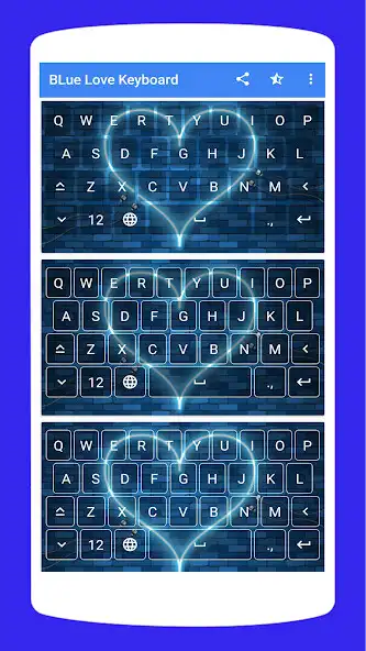 Play Blue Love Keyboard Theme  and enjoy Blue Love Keyboard Theme with UptoPlay