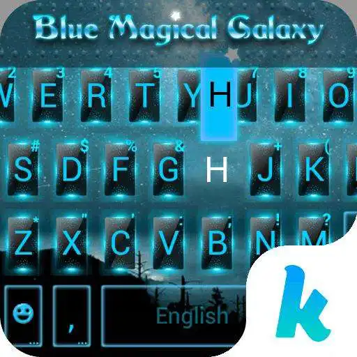 Free play online Bluemagicalgalaxy Keyboard Theme APK