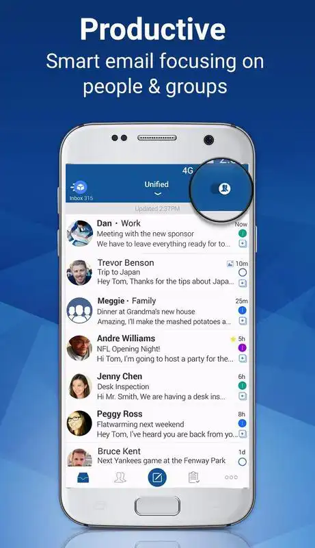 Play Blue Mail - Email  Calendar App - Mailbox