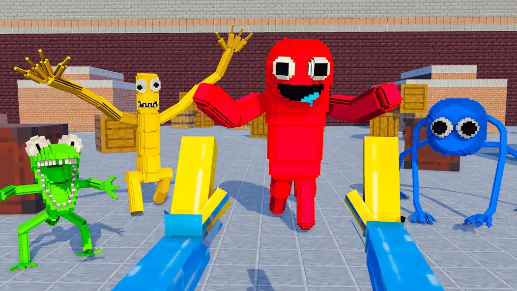 Play Blue Monster: Rainbow Craft  and enjoy Blue Monster: Rainbow Craft with UptoPlay