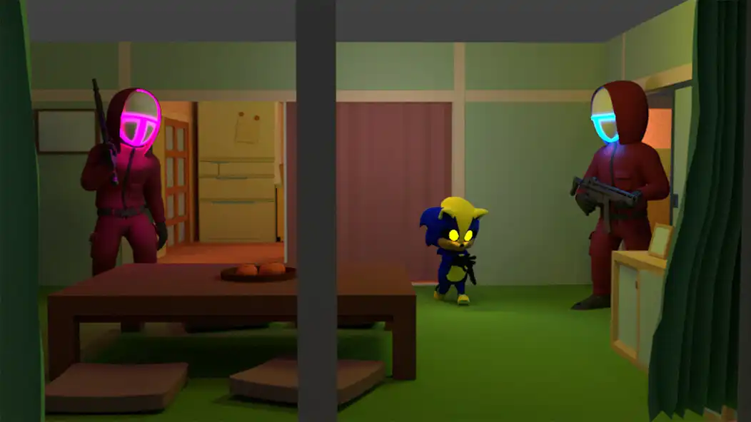 Play Blue Monster Rope Escape as an online game Blue Monster Rope Escape with UptoPlay